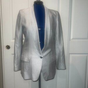 SMYTHE LONG SHAWL BLAZER (SILVER) - SIZE 12 US
